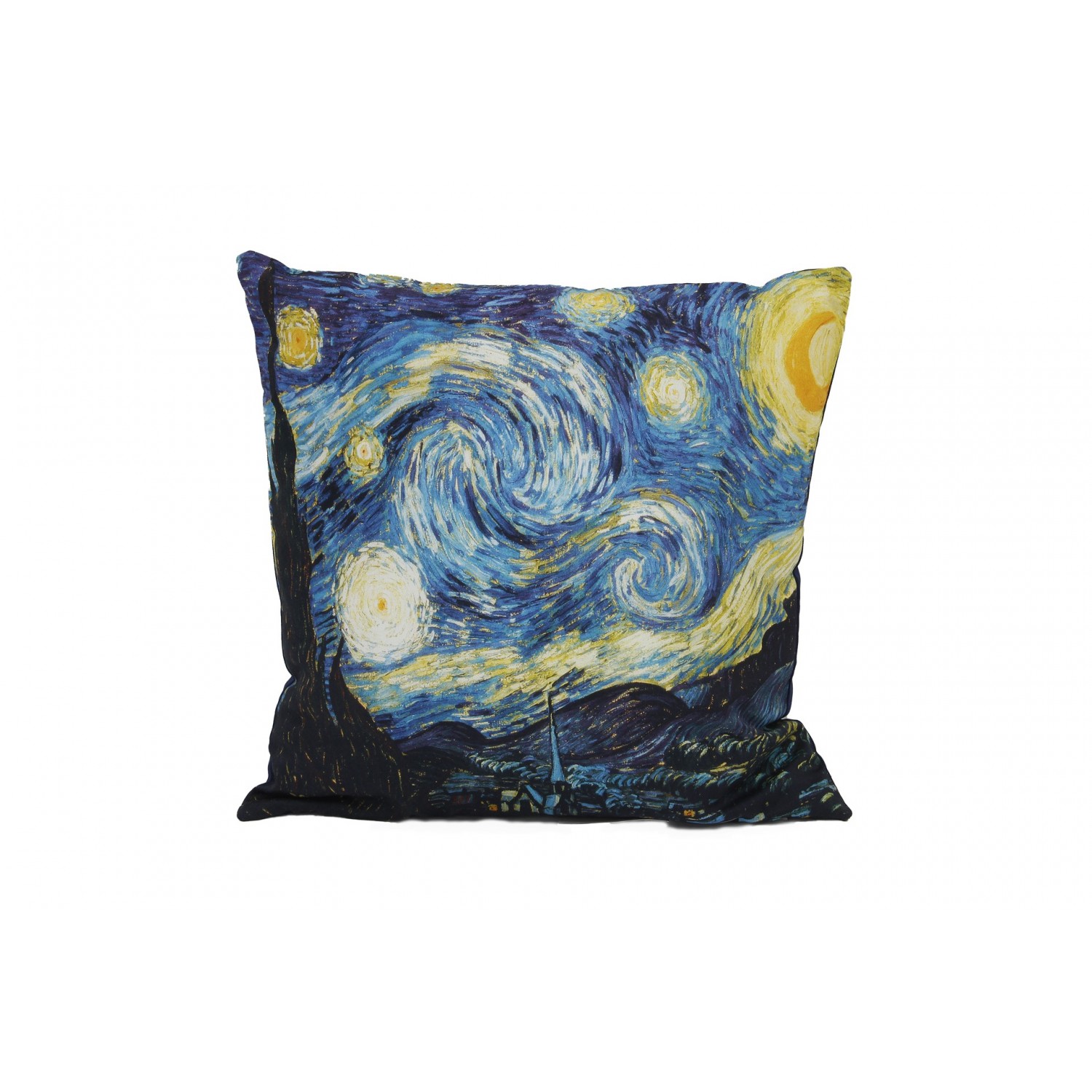 Notte Stellata di Van Gogh, Cuscino d'Arredo con Imbottitura 40x40 cm