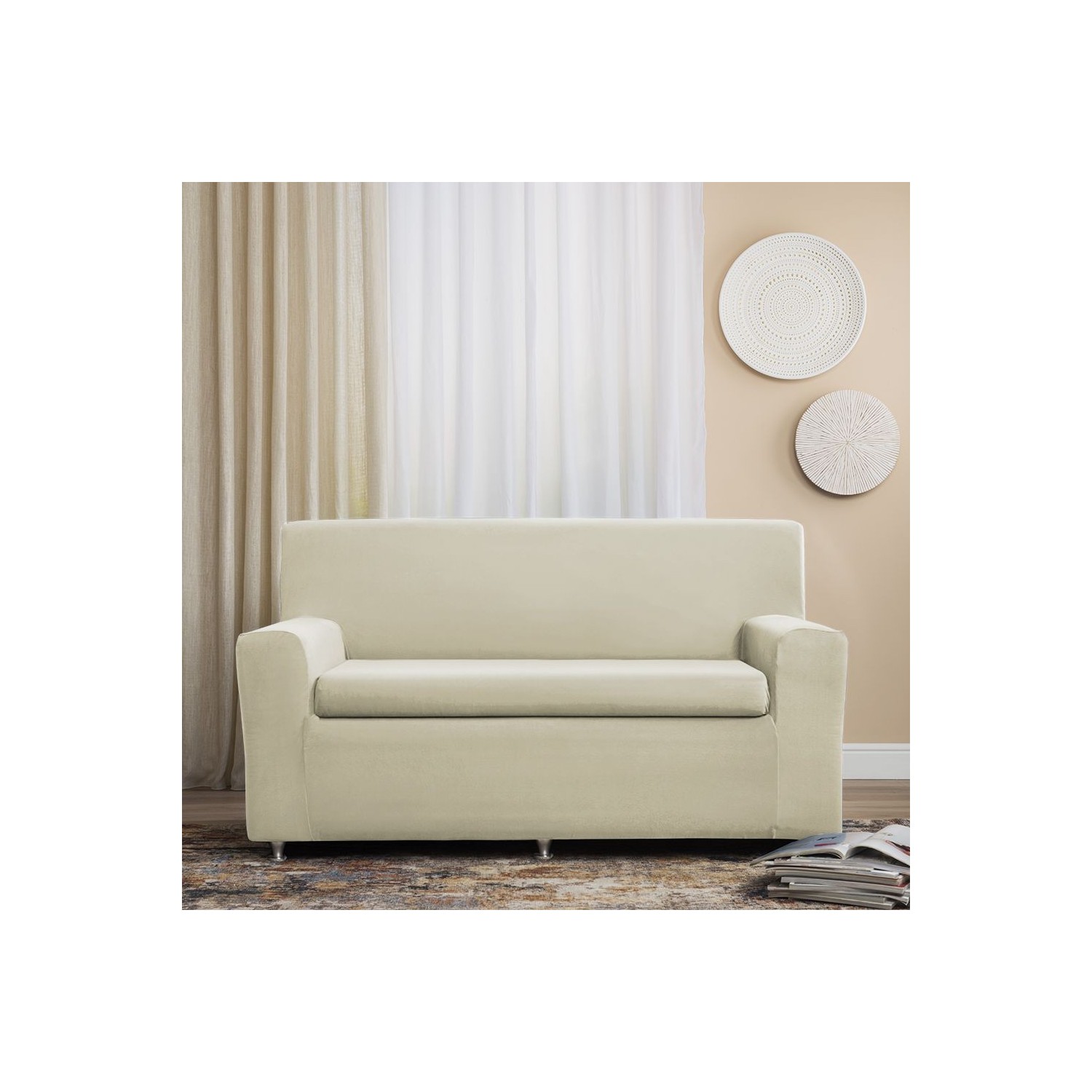 SCUDO PERFECTO, COPRIDIVANO BIELASTICO MODELLANTE, A 2 POSTI. Disponibile in 6 colori SCUDO PERFECTO, COPRIDIVANO BIELASTICO MODELLANTE, A 2 POSTI. Disponibile in 6 colori
