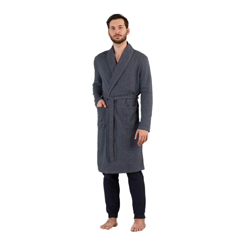 Giacca da Camera Invernale da Uomo in Punto Milano Jacquard - Disponibile  fino alla Taglia 60