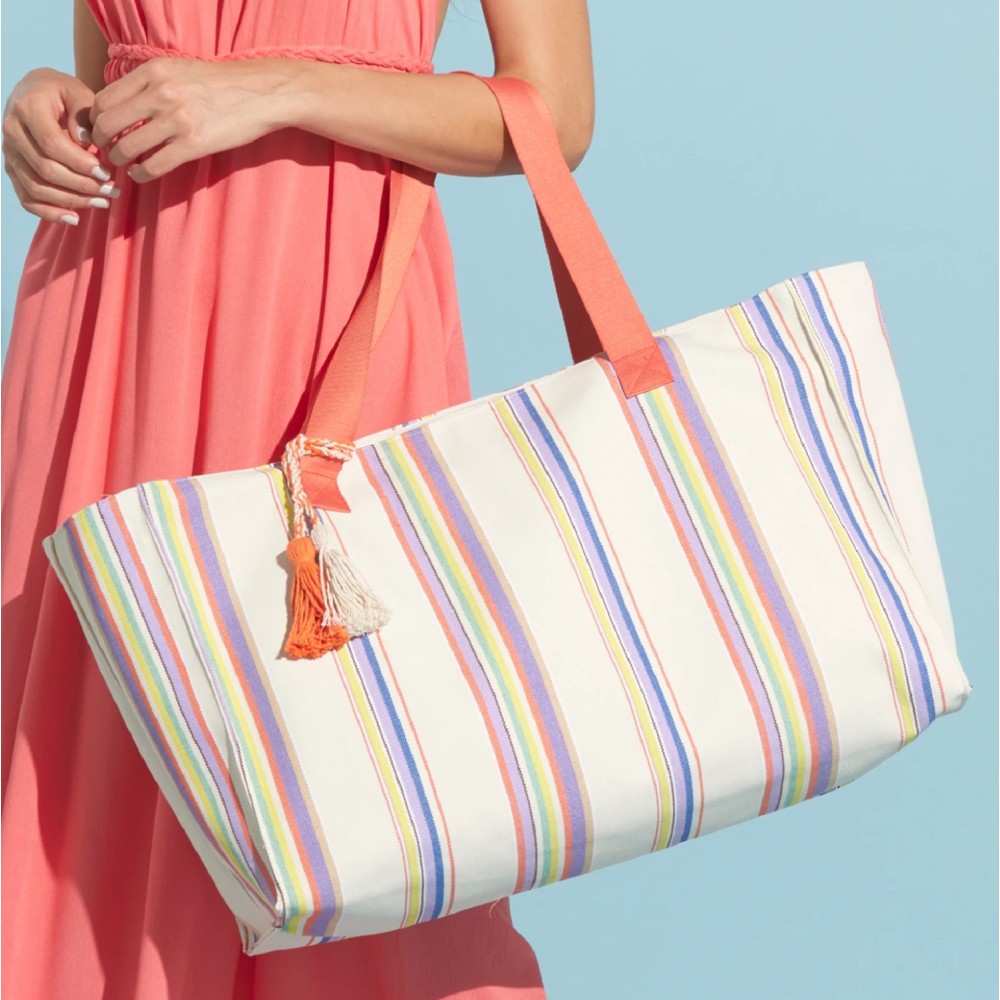 Borsa da Mare Multicolor con Nappine