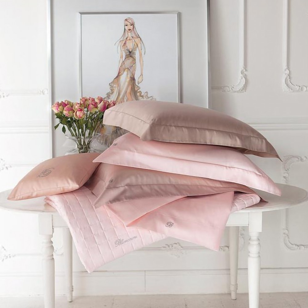 Lory, Completo Letto Matrimoniale Blumarine in Raso con Angoli