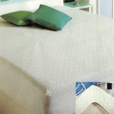 TAORMINA, TRAVERSA PER LETTO SINGOLO IN SPUGNA CON ANGOLI IN SCATOLA