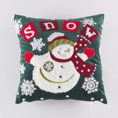 CUSCINO ARREDO 42X42 SNOWMAN