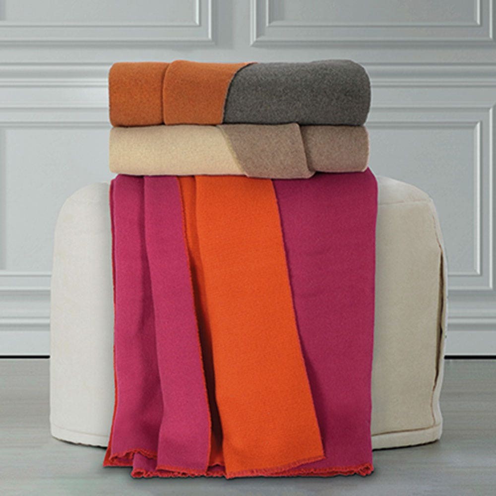 Glamour Coperta di Lana Double-Face Matrimoniale
