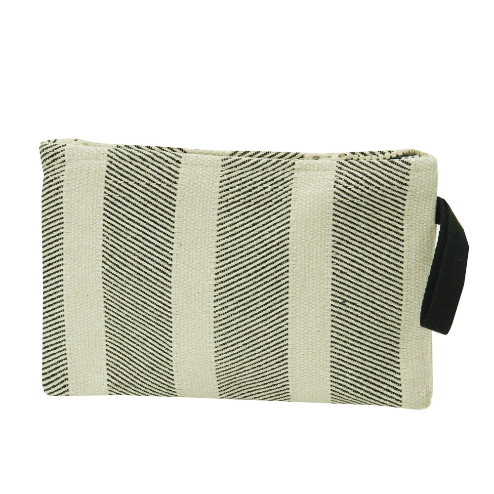 Pochette a Bustina Chiusura a Zip Big Riga Nero Pochette a Bustina Chiusura a Zip Big Riga Nero