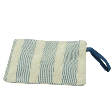 Pochette a Bustina Chiusura a Zip Big Riga Light Blue