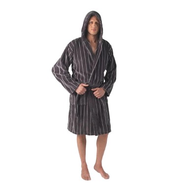 Gessato, Accappatoio da Uomo in Spugna Pretti. Disponibile in 4 Colori e fino alla Taglia XXL