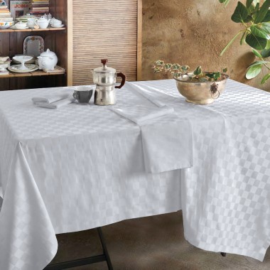 DAMIER TOVAGLIA COTONE X 8 ROTONDA