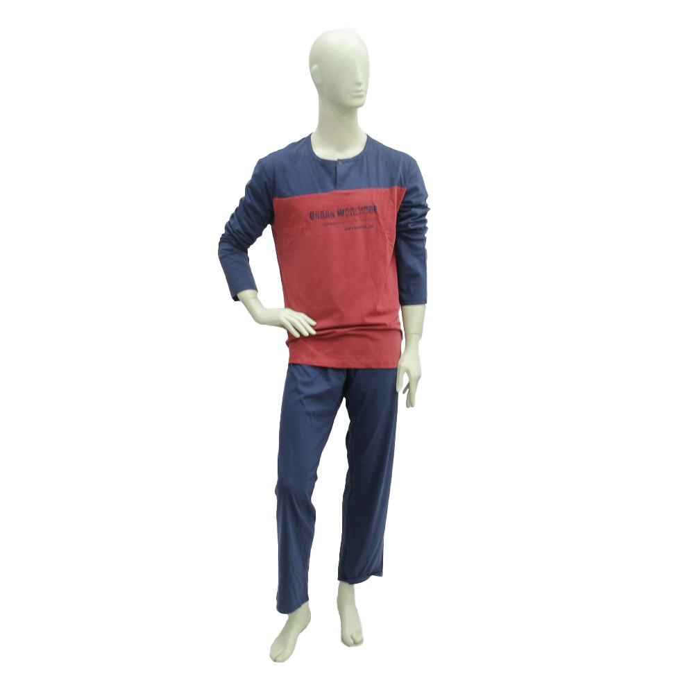 Pigiama Uomo in Jersey Manica Lunga e Pantalone Lungo Pigiama Uomo in Jersey Manica Lunga e Pantalone Lungo