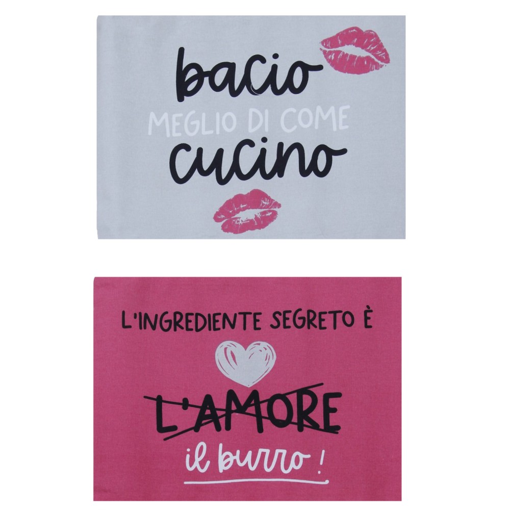 LINGREDIENTE SEGRETO E 2 TOVAGLIETTE LINGREDIENTE SEGRETO E 2 TOVAGLIETTE