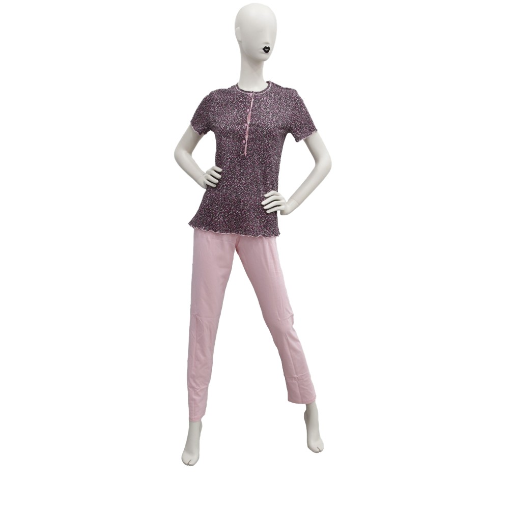 Pigiama da Donna Estivo con Maglia a Mezza Manica e Pantalone Lungo. Disponibile in Due Colori Pigiama da Donna Estivo con Maglia a Mezza Manica e Pantalone Lungo. Disponibile in Due Colori