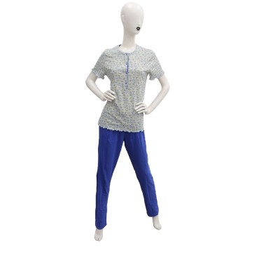 Pigiama da Donna Estivo con Maglia a Mezza Manica e Pantalone Lungo. Disponibile in Due Colori