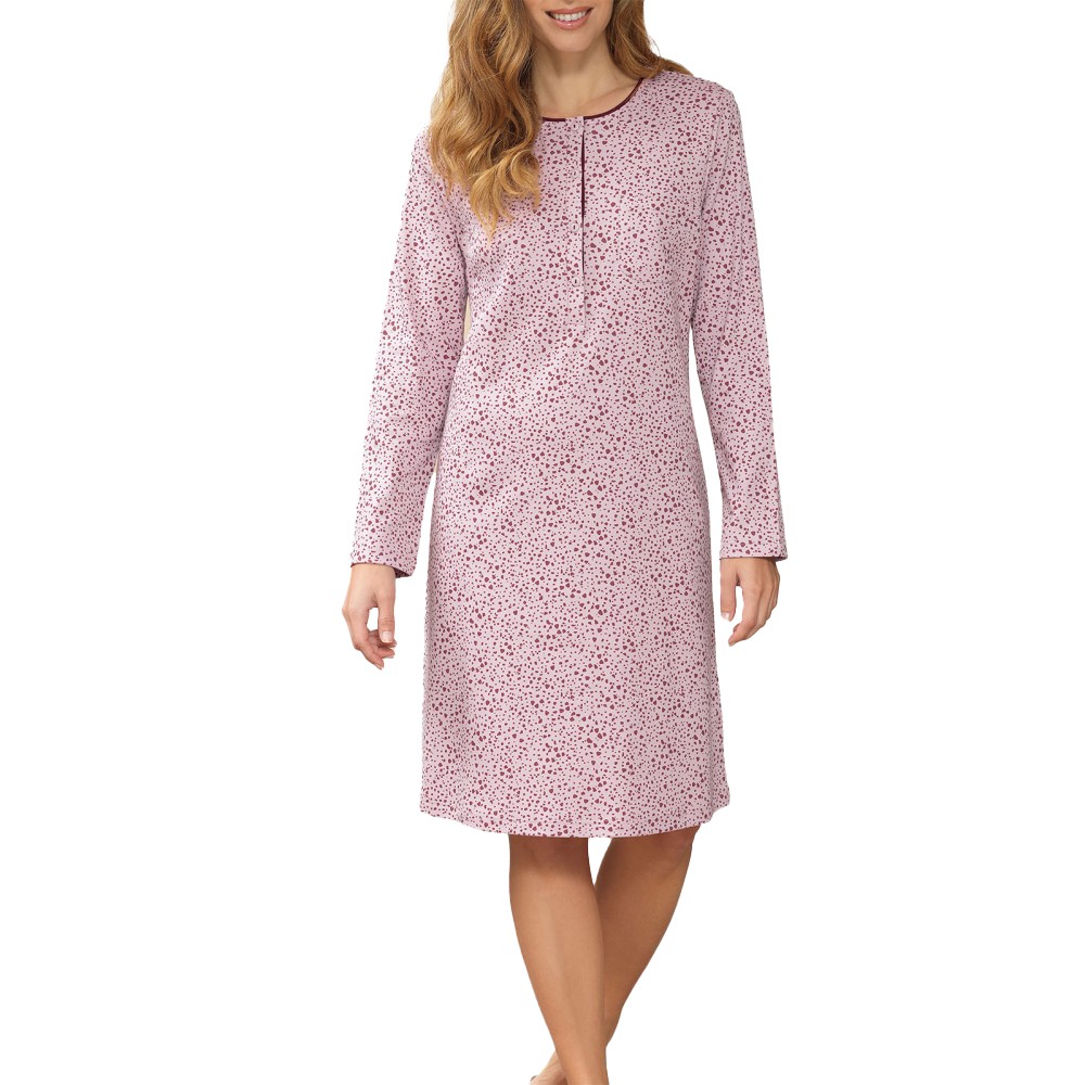 Camicia da Notte in Cotone Invernale - Disponibile nel Colore Blu e Fino alla Taglia 58