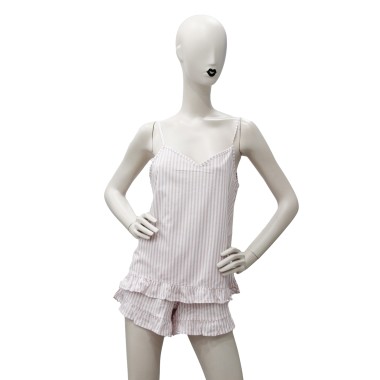 Pigiama da Donna con Top con Bretellina e Pantaloncini in Tessuto Noidinotte. Disponibile in Due Colori