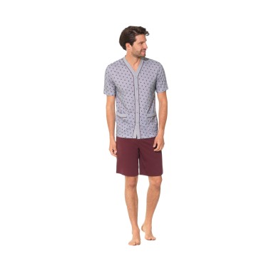 Pigiama Estivo da Uomo Composto da 3 Pezzi. Disponibile in 2 colori