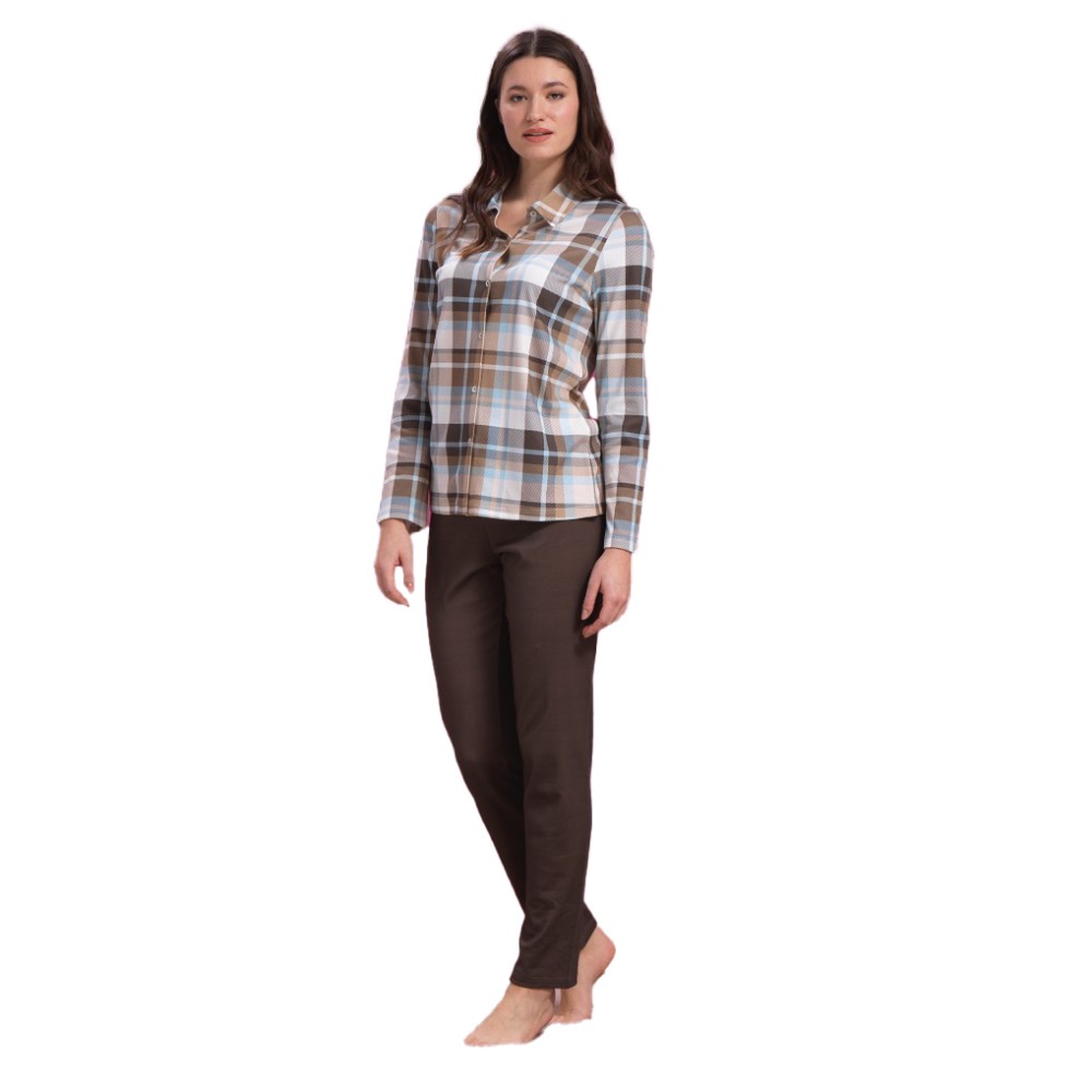 92129 Pigiama interlock stampato cotone 92129 Pigiama interlock stampato cotone