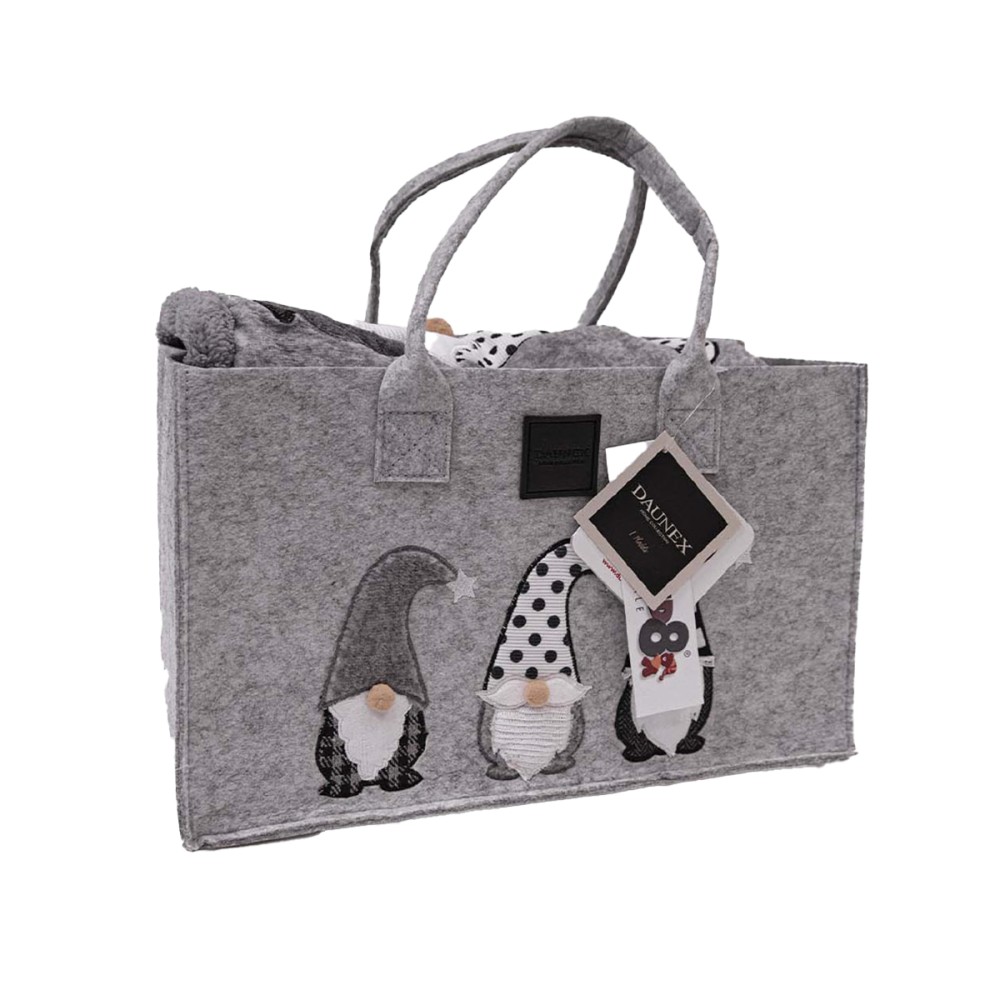 Gnomi Plaid Morbidotto con Borsa