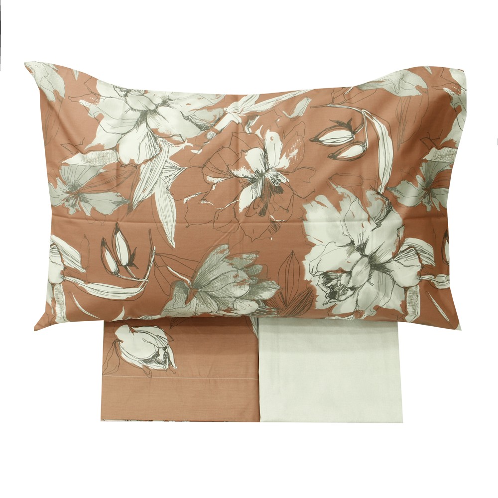 Rose completo copripiumino percalle stam Rose completo copripiumino percalle stam