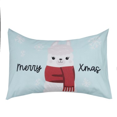 Coppia di Federe Parlanti Miami Natale. Messaggio: MERRY XMAS
