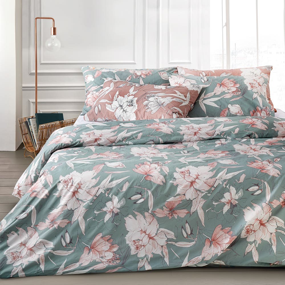 Rose, Completo Copripiumino in Percalle Collezione Privé di Somma. Disponibile in 3 colori