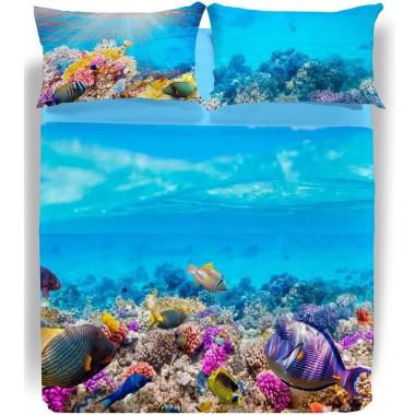 Oceano completo letto copriletto