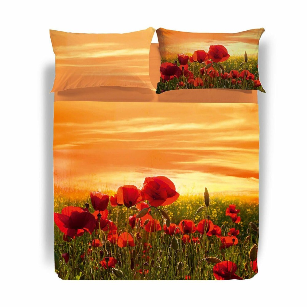 Papaveri completo letto copriletto Papaveri completo letto copriletto