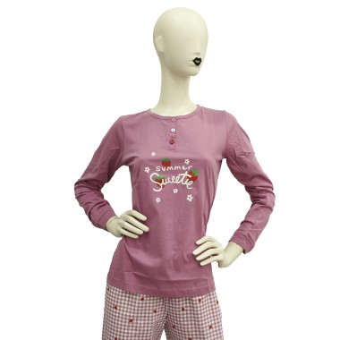 Pigiama Donna in Cotone con...