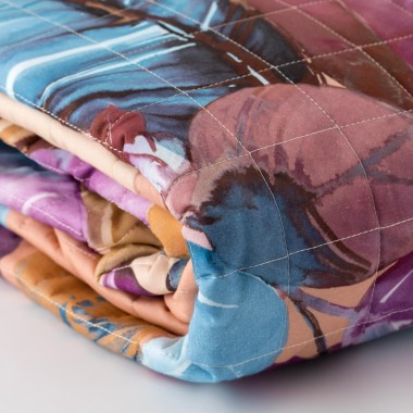 Equadora copriletto trapuntato fantasia