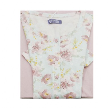 Pigiama da Donna Estivo con Bermuda e Maglia a Mezze Maniche. Disponibile Fino alla Taglia 60
