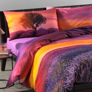 Lavender sunset completo letto coprilett