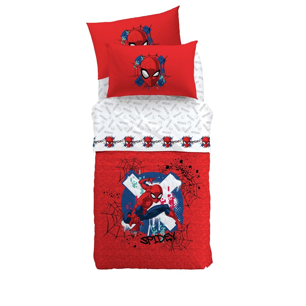 Spider man Red copriletto trapuntato Spider man Red copriletto trapuntato