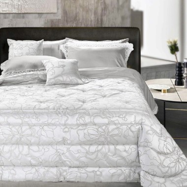 Charme copriletto trapuntato Jacquard