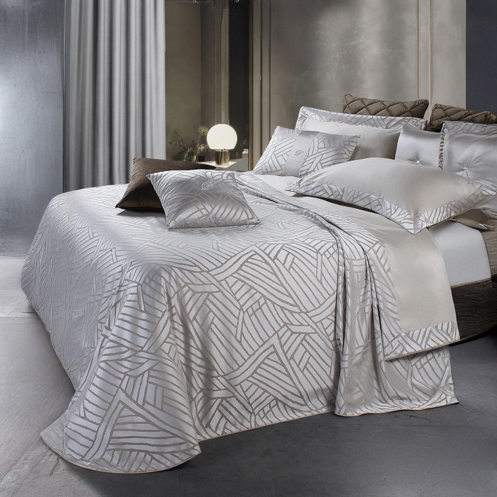 Hot desig copriletto trapuntato Jacquard