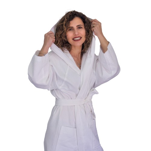 Il Nido – Accappatoio Unisex in Nido d’Ape di Cotone