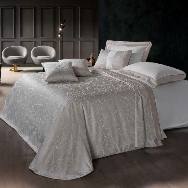 Geometrie Coperta Jacquard con 3 cuscini