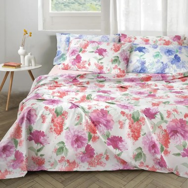 Delice, Completo Letto-Copriletto in Percalle Collezione Privé