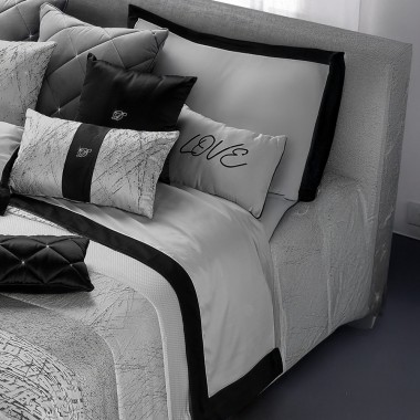 Completo letto percalle bordo raso