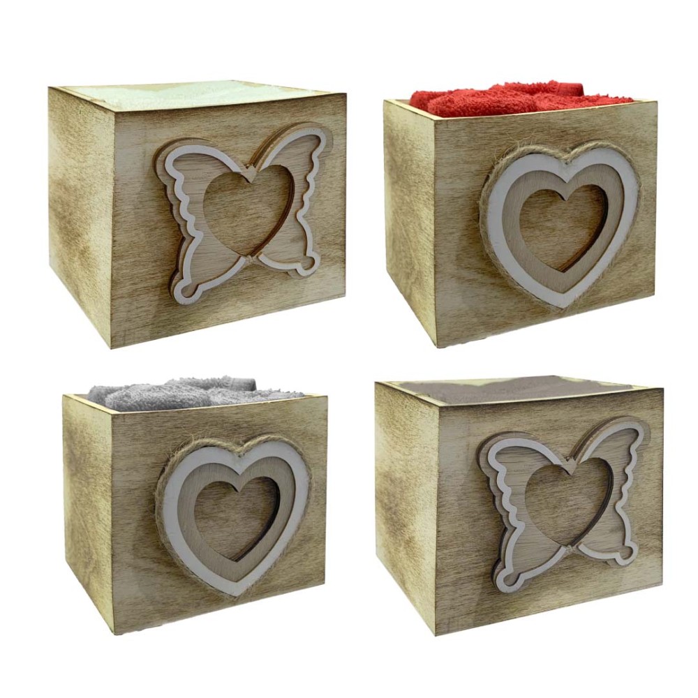 Herz Set 4 Lavette in scatola Herz Set 4 Lavette in scatola