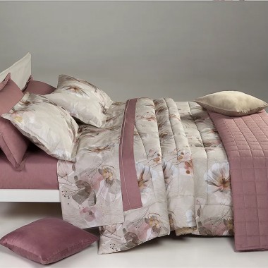 Blossom  trapunta percalle 2posti