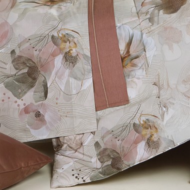 Blossom  trapunta percalle 2posti