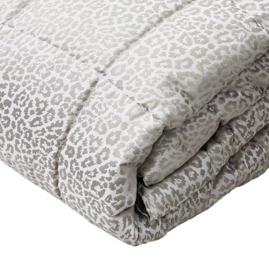 Leopard trapunta jacquard...