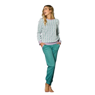 77086 pigiama punto milano jacquard