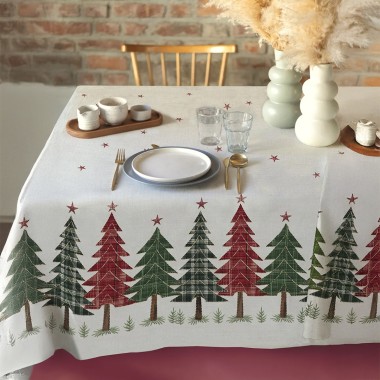 Tartan Tree tovaglia natale...