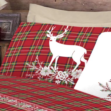 Tartan cervo completo letto cotone