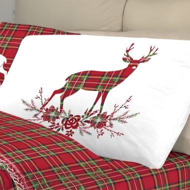 Tartan cervo completo letto cotone