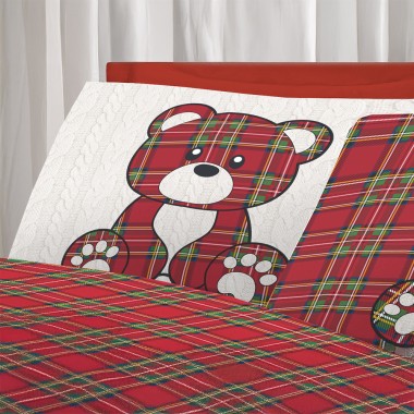 Orsetti Tartan completo letto un posto