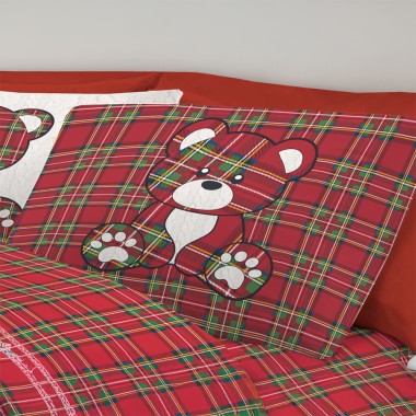 Orsetti Tartan completo letto un posto