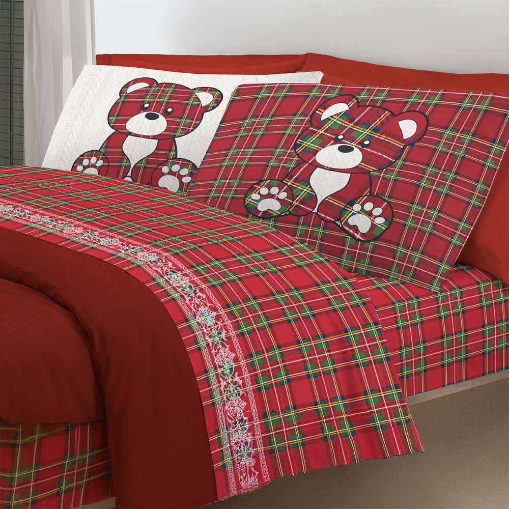 Orsetti Tartan completo letto un posto