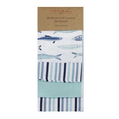 Pesci Set 3 Strofinacci...