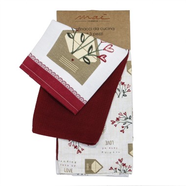 Lettera Set 3 Strofinacci...